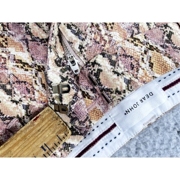 Women's Dear John Reptile Earthy Tone Hampton Short Shorts Size 29 - Picture 6 of 10